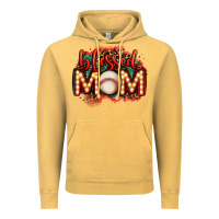 Vintage Mustard blessed baseball mom lightbulb letters Vintage Hoodie - OliviaCreatesArt