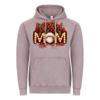 Vintage Zinc blessed baseball mom lightbulb letters Vintage Hoodie - OliviaCreatesArt