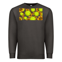 Smoke tennis ball with sunflower and racket  licence plato Premium Sweatshirt - BarkalooDesign