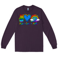 Plum Peace Love Pride Long Sleeve Tee - Jasminsmagicworld