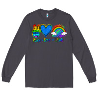 Smoke Peace Love Pride Long Sleeve Tee - Jasminsmagicworld