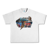 Lunar Rock Police wife lightning bolt 4th of july Urban Heavy Tee - HowdyJamesFarm