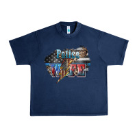 Navy Police wife lightning bolt 4th of july Urban Heavy Tee - HowdyJamesFarm
