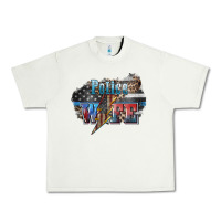 Pistachio Police wife lightning bolt 4th of july Urban Heavy Tee - HowdyJamesFarm