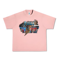 Salmon Police wife lightning bolt 4th of july Urban Heavy Tee - HowdyJamesFarm