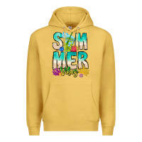 Antique Gold Summer Vibes Premium Hoodie - CowhideDigitalArt