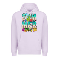 Lilac Summer Vibes Premium Hoodie - CowhideDigitalArt