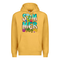Mustard Summer Vibes Premium Hoodie - CowhideDigitalArt
