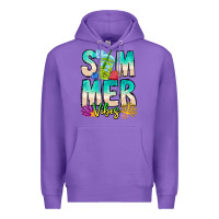 Purple Summer Vibes Premium Hoodie - CowhideDigitalArt
