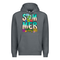 Rock Summer Vibes Premium Hoodie - CowhideDigitalArt