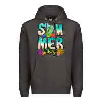 Smoke Summer Vibes Premium Hoodie - CowhideDigitalArt