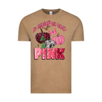 Vintage Coffee in october we wear pink Vintage Tee - CowGirlArtShop