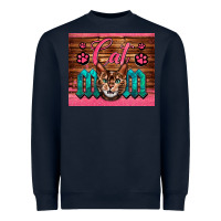 Navy Western Cat Mom Heavyweight Sweatshirt - LillyAllenDesigns