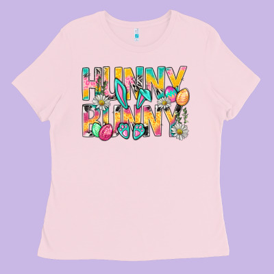 Hunny Bunny Easter Ladies Tee Designed By Nancycooperartshop