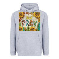 Heather Grey just pray Heavyweight Hoodie - BarkalooDesign