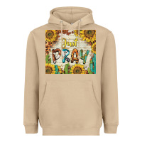 Just Pray Heavyweight Hoodie | Teevron