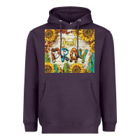 Plum just pray Heavyweight Hoodie - BarkalooDesign