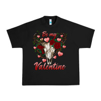 Black be my valentine bull skull Urban Heavy Tee - RanaPortraitStore