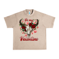 French Oak be my valentine bull skull Urban Heavy Tee - RanaPortraitStore