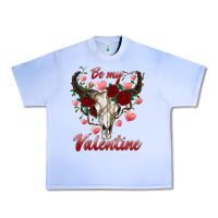 Grape Ice be my valentine bull skull Urban Heavy Tee - RanaPortraitStore