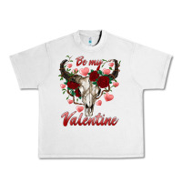 Lunar Rock be my valentine bull skull Urban Heavy Tee - RanaPortraitStore