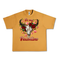 Peanut Butter be my valentine bull skull Urban Heavy Tee - RanaPortraitStore