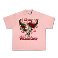 Salmon be my valentine bull skull Urban Heavy Tee - RanaPortraitStore