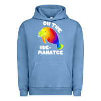 Pigment Pebble Blue oh the hue manatee funny manatee shirts manatee gifts t shirt Urban Hoodie - longCreatives