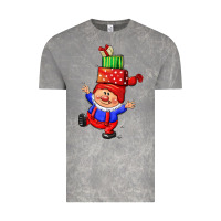 Cloud Rock cute christmas gnome Vintage Tee - CowGirlArtShop