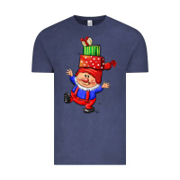 Vintage Denim cute christmas gnome Vintage Tee - CowGirlArtShop