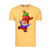 Vintage Mustard cute christmas gnome Vintage Tee - CowGirlArtShop