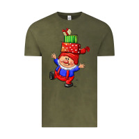 Vintage Olive cute christmas gnome Vintage Tee - CowGirlArtShop