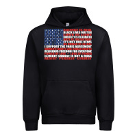 Black political protest american flag   stand united t shirt Urban Hoodie - longCreatives