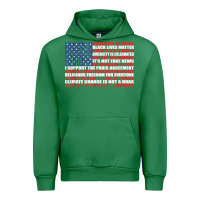 Emerald political protest american flag   stand united t shirt Urban Hoodie - longCreatives