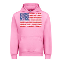 Fuchsia Pink political protest american flag   stand united t shirt Urban Hoodie - longCreatives