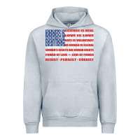 Heather Grey political protest american flag   stand united t shirt Urban Hoodie - longCreatives