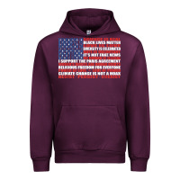 Mauve Wine political protest american flag   stand united t shirt Urban Hoodie - longCreatives