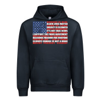 Navy political protest american flag   stand united t shirt Urban Hoodie - longCreatives