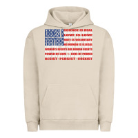 Pigment French Oak political protest american flag   stand united t shirt Urban Hoodie - longCreatives