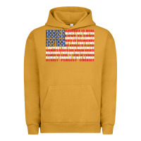 Pigment Peanut Butter political protest american flag   stand united t shirt Urban Hoodie - longCreatives