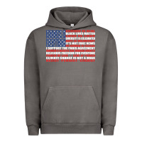 Pigment Tornado political protest american flag   stand united t shirt Urban Hoodie - longCreatives