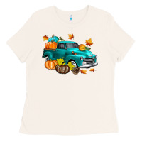 Bone Fall Farm Truck Ladies Tee - texasbilliewilder