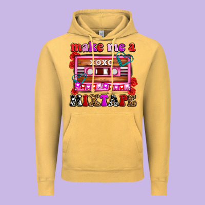 Make Me A Mixtape Olivia Vintage Hoodie Designed By Oliviacreatesart