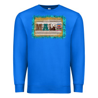 True Royal western turquoise's mama background Premium Sweatshirt - BarkalooDesign