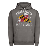 Pigment Tornado Annapolis Maryland Crab State Flag Home Travel Vintage Urban Hoodie - longCreatives