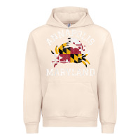 Sandshell Annapolis Maryland Crab State Flag Home Travel Vintage Urban Hoodie - longCreatives