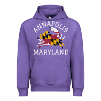 Tulip Annapolis Maryland Crab State Flag Home Travel Vintage Urban Hoodie - longCreatives