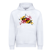 White Annapolis Maryland Crab State Flag Home Travel Vintage Urban Hoodie - longCreatives
