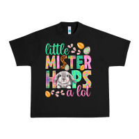 Black Little mister hops a lot Easter Day Urban Heavy Tee - HowdyJamesFarm