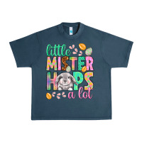 Midnight Navy Little mister hops a lot Easter Day Urban Heavy Tee - HowdyJamesFarm